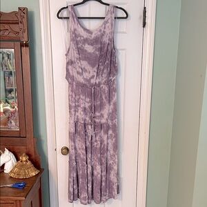 Knox Rose Lavender Tie-Dye Maxi Dress